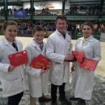 Warwickshire YFC winning Overall Stockjudging Team